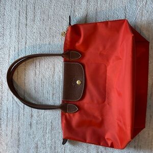 Longchamp Red Le Pliage S Tote